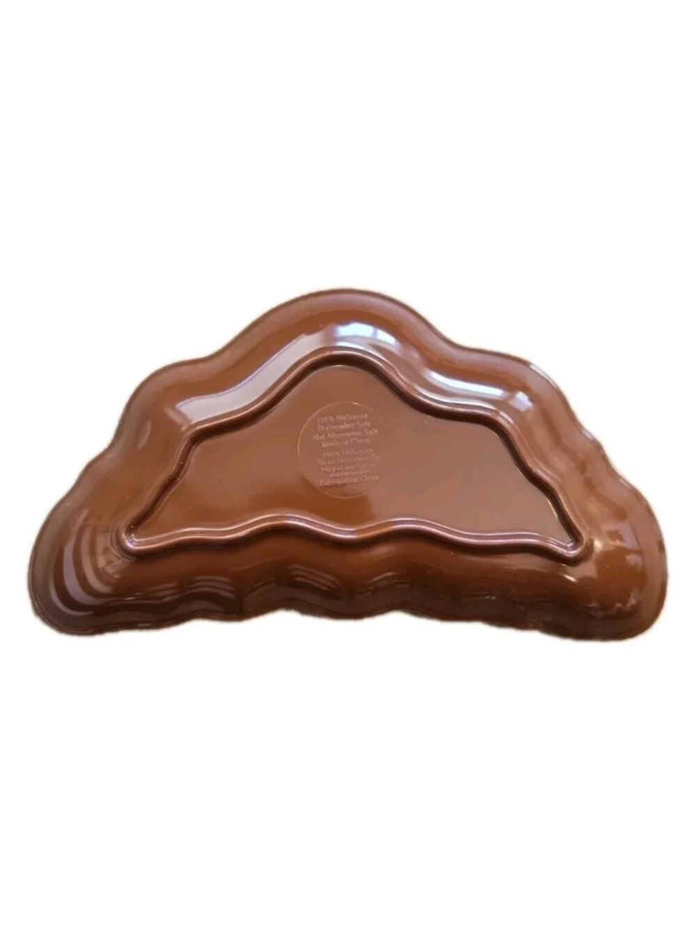 New Lot Of 4 Hard Plastic Croissant Shapped Brunch Party Picnic Serving Plates
